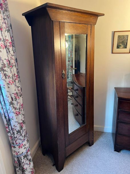 ‘arts and crafts’ oak wardrobe